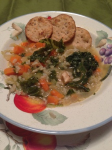 Brown Rice and Chicken Vegetable Soup a California WIC recipe 